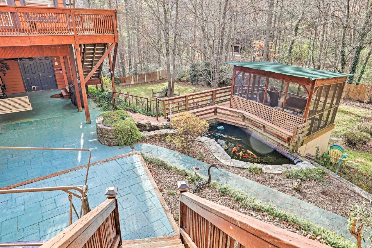 Asheville Mountain Getaway With Patio And Koi Pond! Zewnętrze zdjęcie