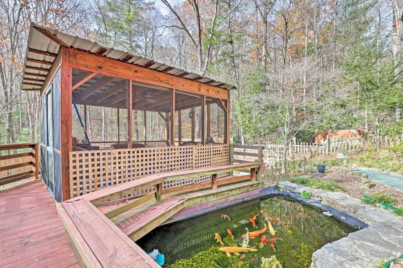Asheville Mountain Getaway With Patio And Koi Pond! Zewnętrze zdjęcie